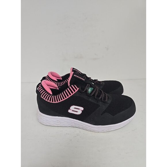 Skechers Women's Aluminum Toe SP Slip Resistant Work Shoes 99996595 Black 9.5M - Picture 2 of 8